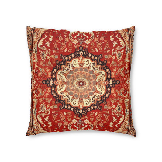 Tufted Floor Pillow Oriental-Inspired Polyester & Stitching Double-Sided Print