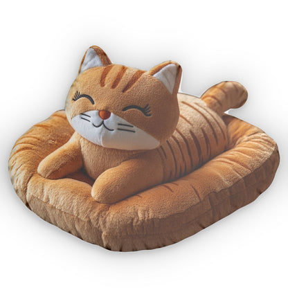 Cat Plushie Kitten Cushion, Cute Kitty, Shaped Pillow