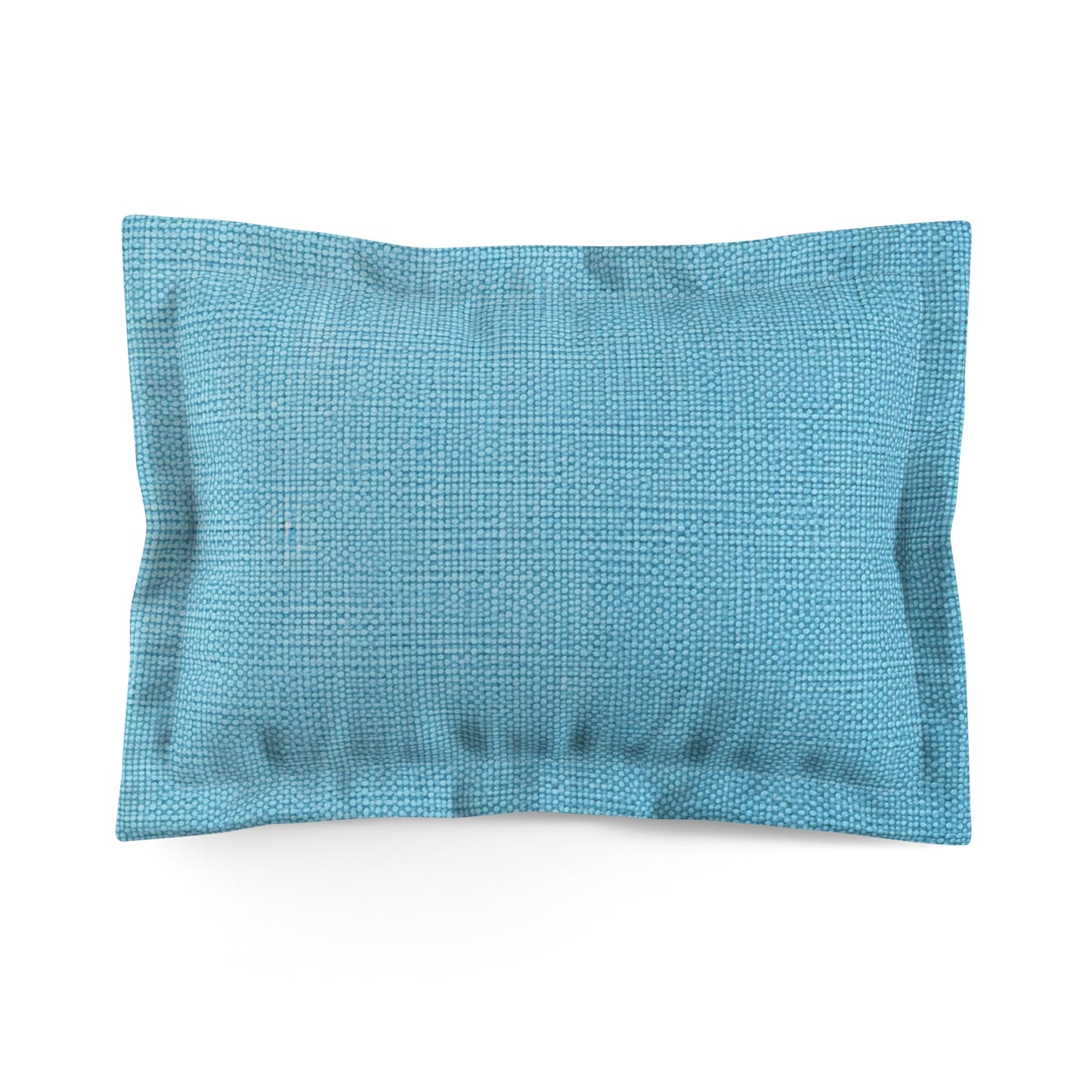 Bright Aqua Teal: Denim-Inspired Refreshing Blue Summer Fabric - Microfiber Pillow Sham