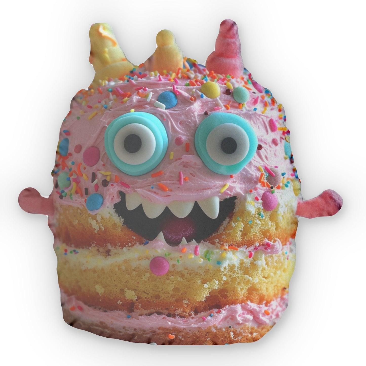 Cake Monster Plush Shaped Pillow