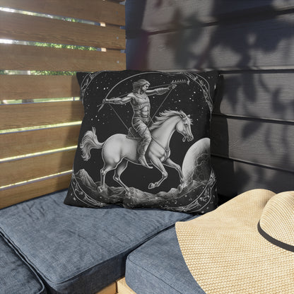 Sagittarius Zodiac UV-Resistant Outdoor Pillow, Water-Resistant, Spun Polyester