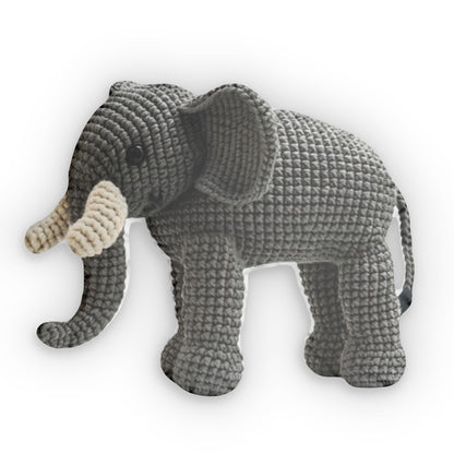 Elephant Nutty Kids Plush, Pillow Gift, Crochet Plush Gift