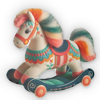 Rocking Horse Plush Shaped Pillow