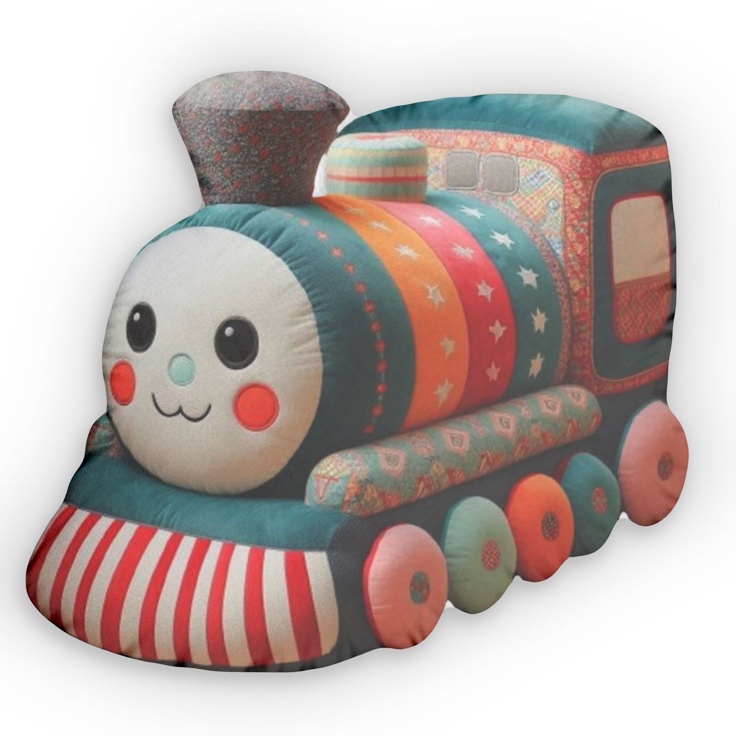 Train Engine Character Plush, Kid Gift, Shaped Pillow