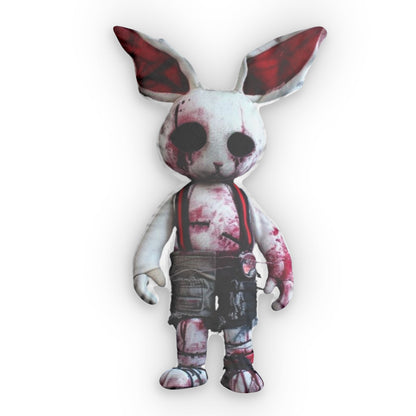 Comicpunk, Punk, In Action Comic Style, Dead Plush Bunny, Shaped Pillow