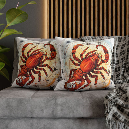 Prickly Scorpio Astrology - Sharp Zodiac Scorpion Celestial Horoscope - Spun Polyester Square Pillow Case