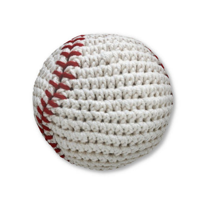 Home Baseball Shaped Hooked Pillow - Assembled and Shipped From USA - Tufted Floor Pillow, Round