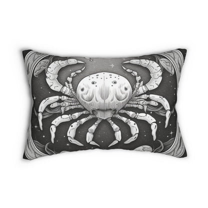 Cancer Zodiac Design, Spun-Polyester Lumbar Pillow, Double-Sided Print