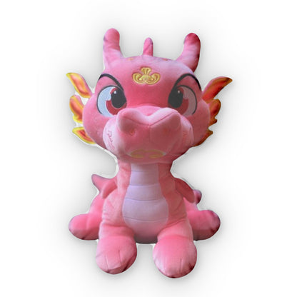 Pink Cute Chinese Dragon, Plush Shaped Pillow