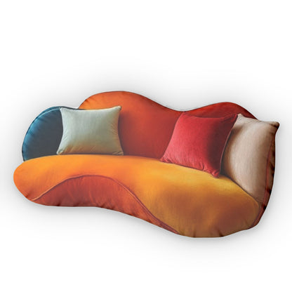 Retro Couch Plush Shaped Pillow