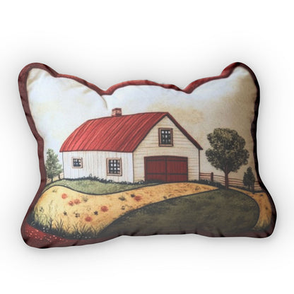 Farmhouse Stuffed Farm Plush Shaped Pillow