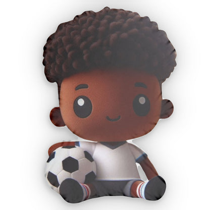 Soccer Player, Sport Gift, Plush Shaped Pillow