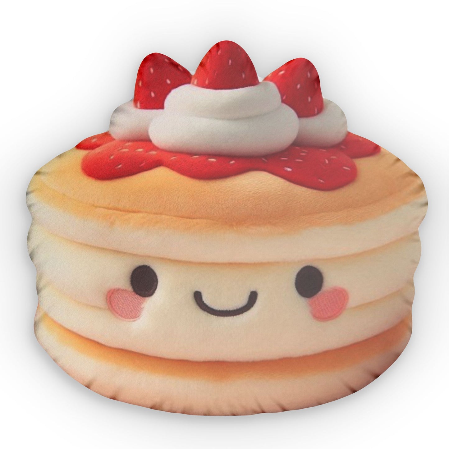 Straweberry Pancake, Stuffed Food Plush, Kawaii Shaped Pillow