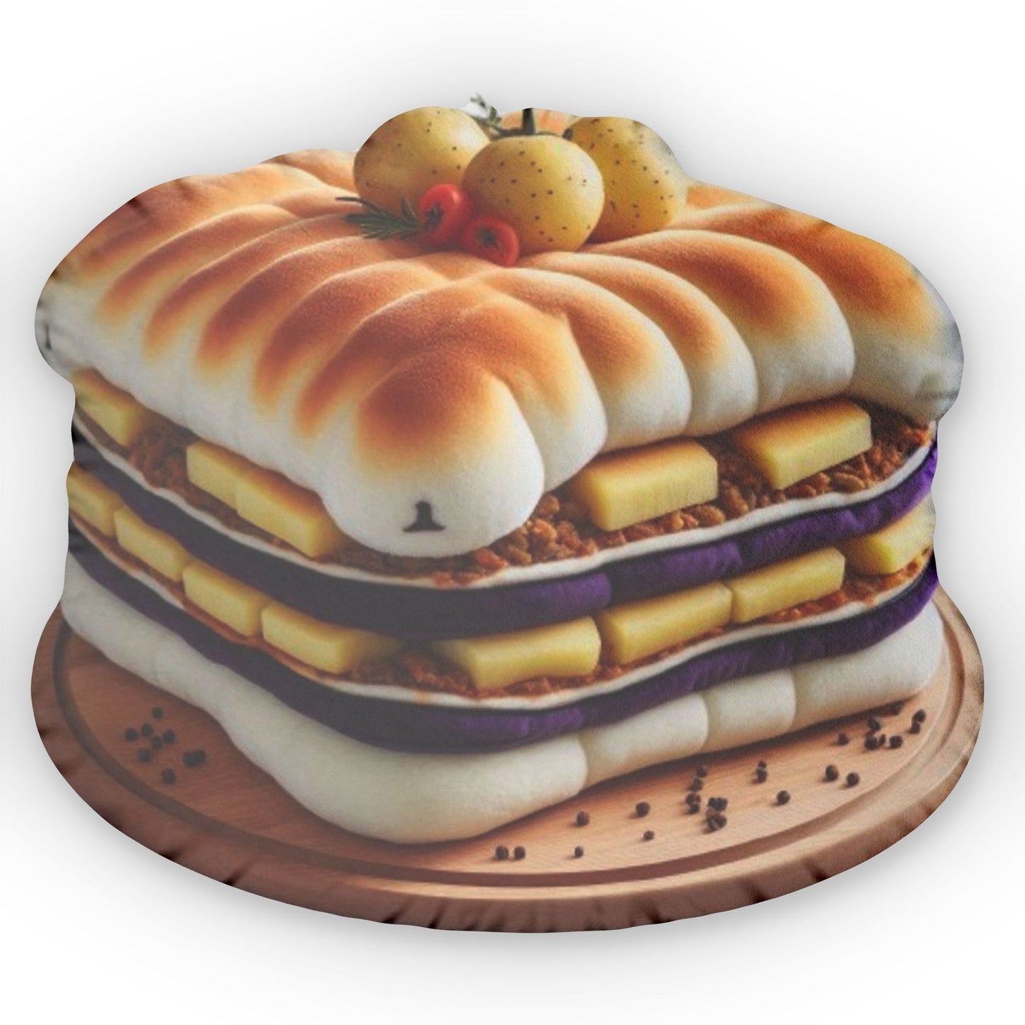 Moussaka Food Shaped Pillow