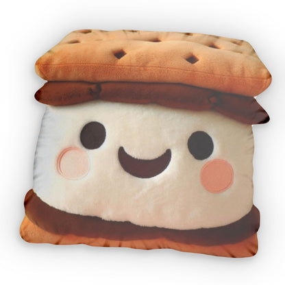 Kawaii Smores Plush, Camping Outdoor Gift, Shaped Pillow