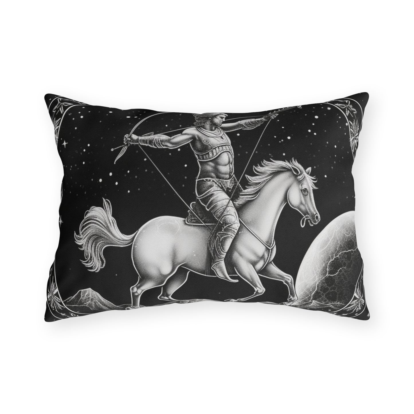 Sagittarius Zodiac UV-Resistant Outdoor Pillow, Water-Resistant, Spun Polyester