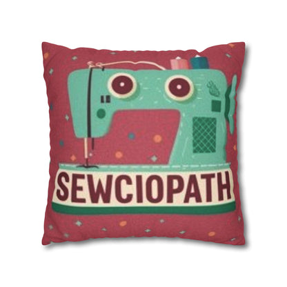 Sewing Sewciopath - Spun Polyester Square Pillow Case