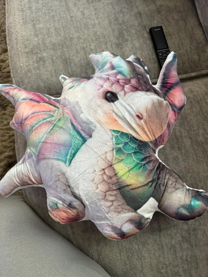 Fantasy Dragon Plush Shaped Pillow