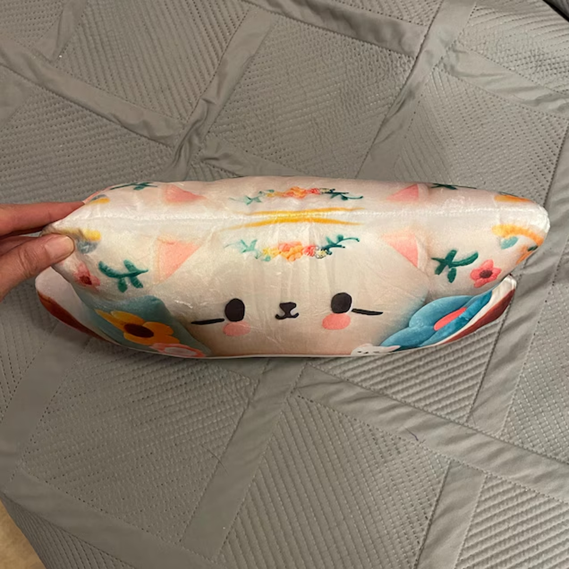 Kawaii Cat Couch, Plush Kitten Gift, Shaped Pillow