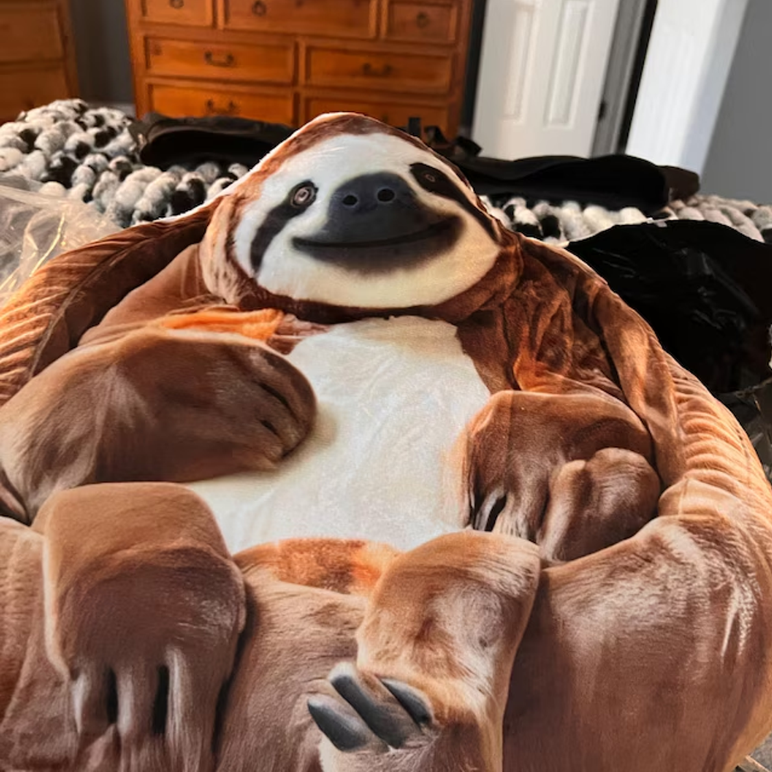 Sloth Beanbag Chair Plush Shaped Pillow